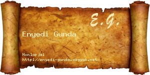 Enyedi Gunda névjegykártya